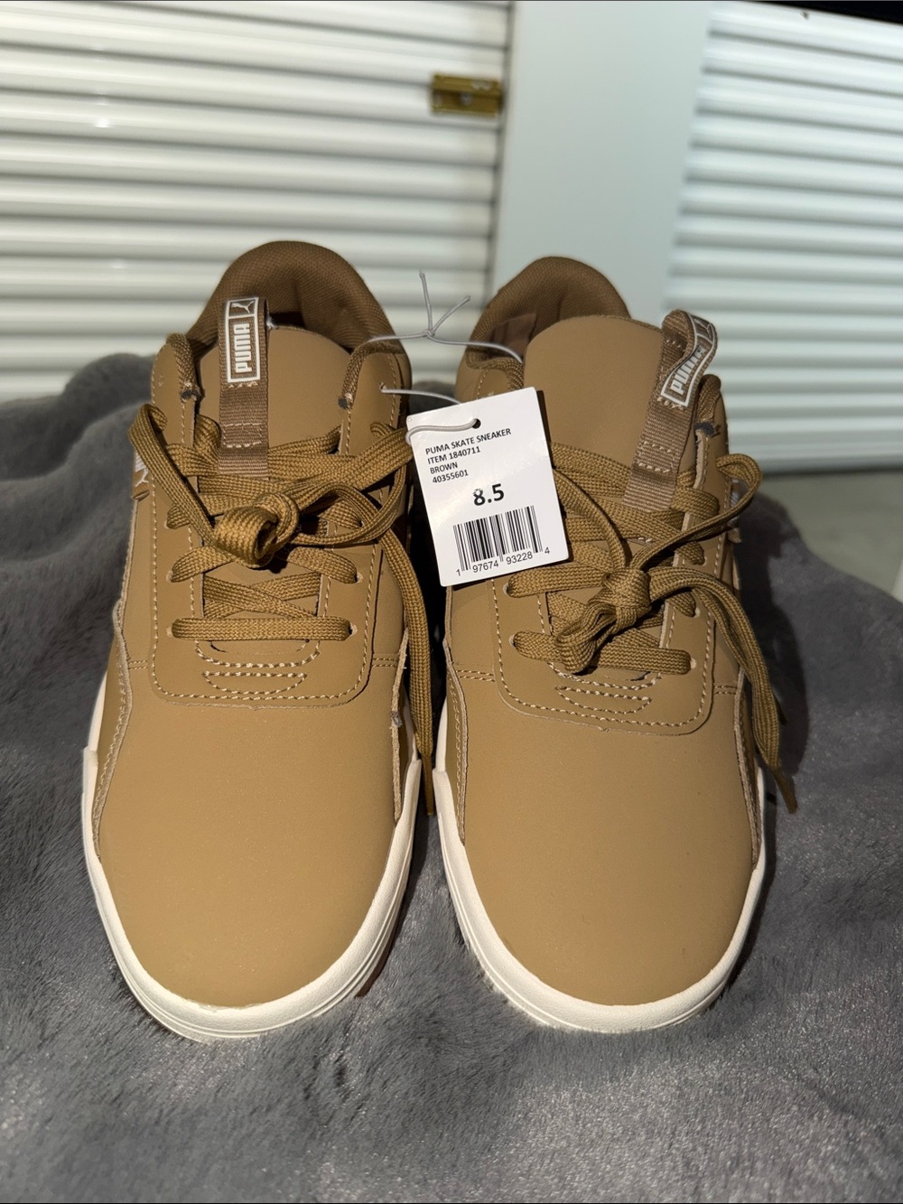Puma Men’s Sneakers in Tan with White Sole